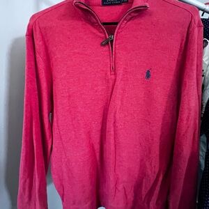 Ralph Lauren Hot Pink Quarter-Zip Pullover